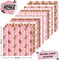 32 Sheets Christmas Pattern Paper Gingerbread Man Dot Scrapbook Specialty Paper Double Sided Pink Brown Craft Paper For Xmas DIY Crafts Supplies, 6 x 6 Inch
